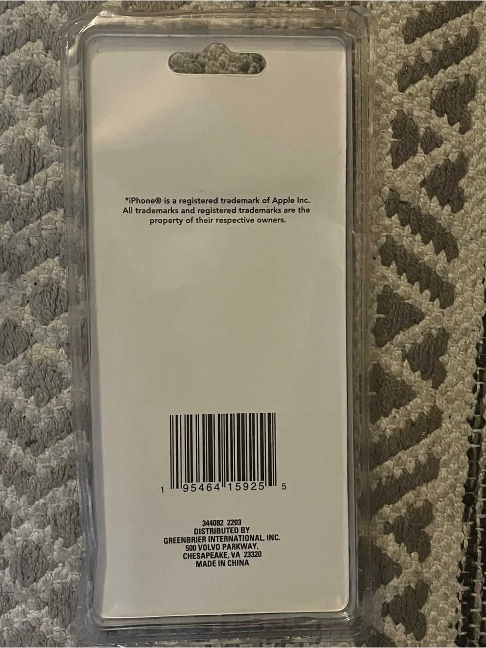 Apple Blue Phone Case with Multicolor Chain Strap